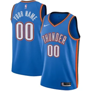 Resistente Hermoso Oklahoma City Thunder Nike Custom Swingman Jersey Icon Edition Blue