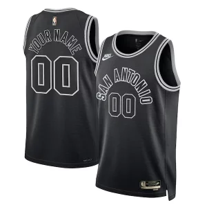 Sofisticado San Antonio Spurs Nike Unisex 2022/23 Custom Swingman Jersey Classic Edition Black