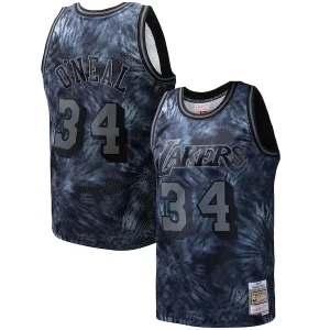 Ideal Shaquille O'Neal Los Angeles Lakers Hardwood Classics 1996/97 Tie Dye Swingman Jersey Black