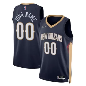 Robusto Hermoso Maravilloso New Orleans Pelicans Nike 2021/22 Diamond Swingman Custom Jersey Icon Edition Navy