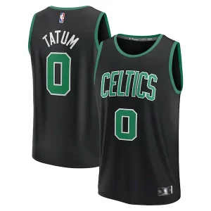 Resistente Ideal Jayson Tatum Boston Celtics Fast Break Replica Player Jersey Statement Edition Black