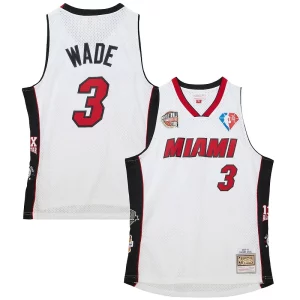 Duradero Hermoso Dwyane Wade Miami Heat Unisex Hall of Fame Class of 2023 Throwback Swingman Jersey White