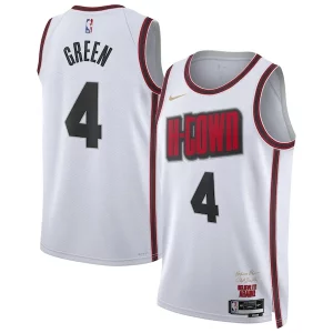 Original Jalen Green Houston Rockets Nike Unisex 2024/25 Swingman Player Jersey City Edition White