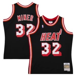 Comodo Harold Miner Miami Heat 1992/93 Hardwood Classics Swingman Throwback Jersey Black