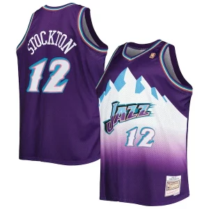 Estupendo Versátil Atractivo John Stockton Utah Jazz Big & Tall Hardwood Classics 1996/97 Swingman Jersey Purple