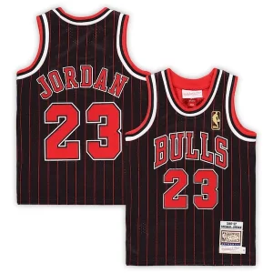 Chulo Michael Jordan Chicago Bulls Toddler 1996/97 Hardwood Classics Authentic Jersey Black/Red/White