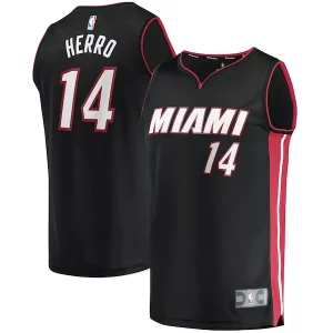 Chulo Genial Tyler Herro Miami Heat Fast Break Replica Jersey Icon Edition Black