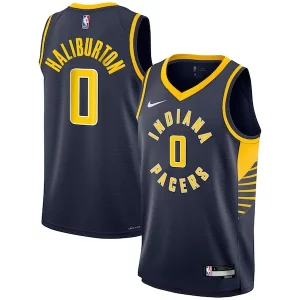 Atractivo Fácil de llevar Tyrese Haliburton Indiana Pacers Nike Youth Swingman Jersey Icon Edition Navy