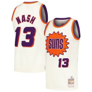 Moderno Encantador Steve Nash Phoenix Suns Chainstitch Swingman Jersey Cream