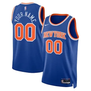 Exquisito New York Knicks Nike Unisex Swingman Custom Jersey Blue Icon Edition