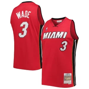 Práctico Original Increíble Dwyane Wade Miami Heat Big & Tall Hardwood Classics 2005/06 Swingman Jersey Red