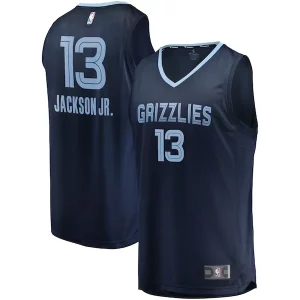 Ideal Jaren Jackson Jr. Memphis Grizzlies Replica Fast Break Jersey Navy Icon Edition