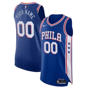 Encantador Cool Chulo Philadelphia 76ers Nike Custom Authentic Jersey Icon Edition Royal