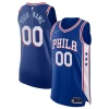 Sofisticado Philadelphia 76ers Nike 2021/22 Diamond Authentic Custom Jersey Icon Edition Royal