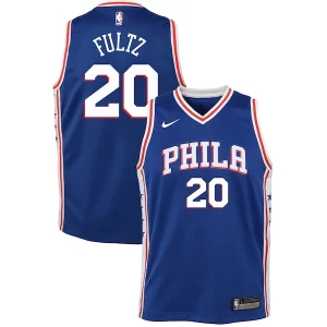 Estupendo Moderno Lujoso Markelle Fultz Philadelphia 76ers Nike Youth Swingman Jersey Blue Icon Edition