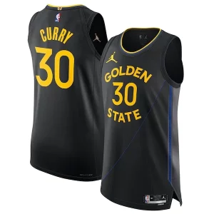 Clásico Magnífico Stephen Curry Golden State Warriors Jordan Brand 2024/25 Authentic Jersey Statement Edition Black