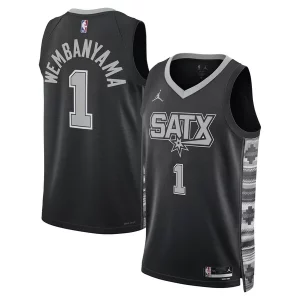 Versátil Victor Wembanyama San Antonio Spurs Jordan Brand Unisex Swingman Jersey Statement Edition Black