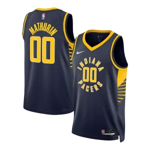 Único Increíble Clásico Bennedict Mathurin Indiana Pacers Nike Unisex Swingman Jersey Association Edition Navy