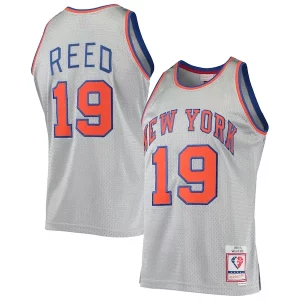 Duradero Elegante Willis Reed New York Knicks 75th Anniversary 1969/70 Hardwood Classics Swingman Jersey Silver