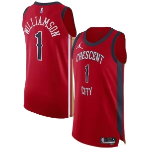 Duradero Original Encantador Zion Williamson New Orleans Pelicans Jordan Brand Authentic Jersey Association Edition Red