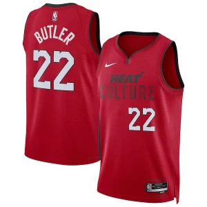 Estupendo Versátil Moderno Jimmy Butler Miami Heat Nike Unisex 2024/25 Swingman Player Jersey City Edition Red