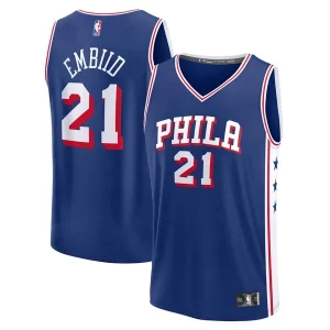 Comodo Joel Embiid Philadelphia 76ers Fast Break Replica Player Jersey Icon Edition Royal