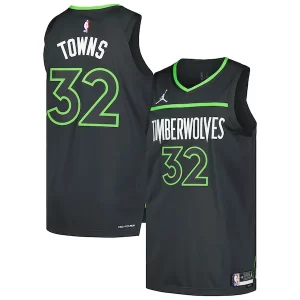 Comodo Duradero Karl Anthony Towns Minnesota Timberwolves Jordan Brand Authentic Player Jersey Statement Edition Anthracite