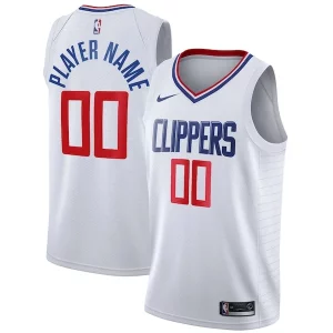 Clásico Práctico LA Clippers Nike 2020/21 Swingman Custom Jersey Association Edition White