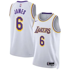 Encantador LeBron James Los Angeles Lakers Nike Unisex Swingman Jersey Association Edition White