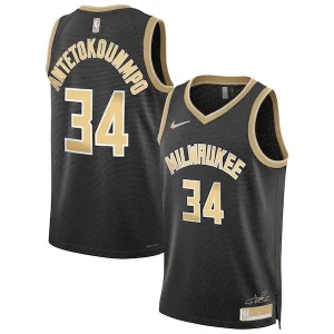 Fácil de llevar Ideal Práctico Giannis Antetokounmpo Milwaukee Bucks Nike Unisex Select Series Swingman Jersey Black