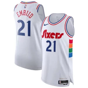 Estupendo Joel Embiid Philadelphia 76ers Nike 2024/25 Authentic Player Jersey City Edition White