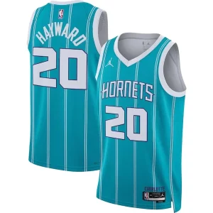 Lujoso Gordon Hayward Charlotte Hornets Jordan Brand Unisex Swingman Jersey Icon Edition Teal