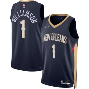 Genial Magnífico Único Zion Williamson New Orleans Pelicans Nike 2021/22 Diamond Swingman Jersey Icon Edition Navy