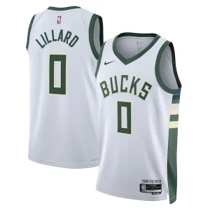 Encantador Exquisito Versátil Damian Lillard Milwaukee Bucks Nike Unisex Fear The Deer Swingman Player Jersey Association Edition White