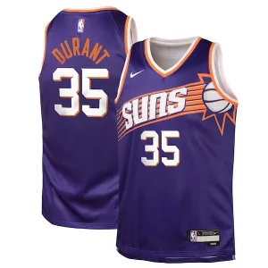 Clásico Estupendo Kevin Durant Phoenix Suns Nike Youth Swingman Jersey Purple Icon