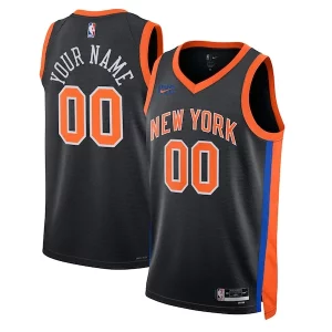 Atractivo New York Knicks Nike Unisex 2022/23 Swingman Custom Jersey City Edition Black