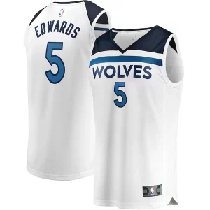 Robusto Delicioso Anthony Edwards Minnesota Timberwolves Youth Fast Break Replica Player Jersey Association Edition White