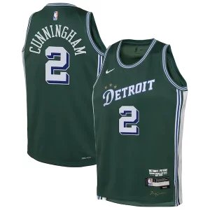 Ideal Cade Cunningham Detroit Pistons Nike Youth 2022/23 Swingman Jersey City Edition Green