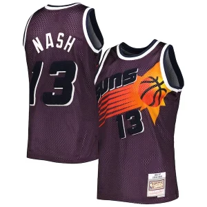Robusto Fácil de llevar Resistente Steve Nash Phoenix Suns 1996/97 Hardwood Classics Off Court Swingman Jersey Purple
