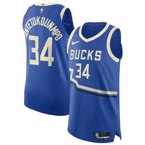 Exquisito Increíble Elegante Giannis Antetokounmpo Milwaukee Bucks Nike 2024/25 Authentic Player Jersey City Edition Royal