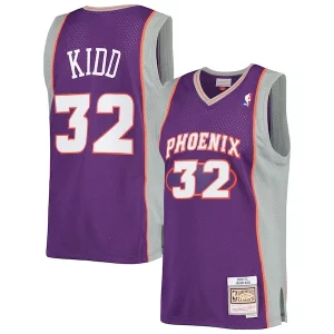 Estupendo Lujoso Jason Kidd Phoenix Suns Big & Tall Hardwood Classics 2000/01 Swingman Jersey Purple