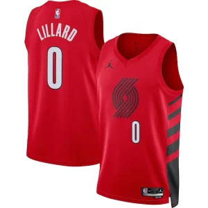 Práctico Robusto Damian Lillard Portland Trail Blazers Jordan Brand Unisex Swingman Jersey Statement Edition Red
