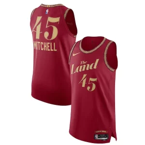 Exquisito Robusto Magnífico Nike Donovan Mitchell Cleveland Cavaliers Authentic Jersey City Edition Wine