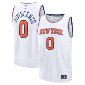 Resistente Magnífico Donte DiVincenzo New York Knicks Fast Break Replica Player Jersey Association Edition White