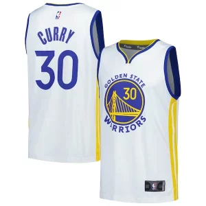 Elegante Fantástico Stephen Curry Golden State Warriors Fast Break Replica Player Jersey Association Edition White