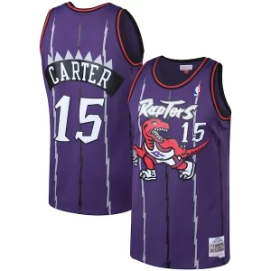 Práctico Vince Carter Toronto Raptors 1998/99 Big & Tall Hardwood Classics Swingman Jersey Purple/White