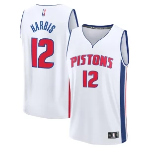 Ideal Práctico Tobias Harris Detroit Pistons Fast Break Replica Player Jersey Association Edition White