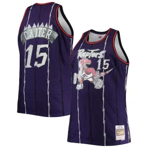 Resistente Vince Carter Toronto Raptors Big & Tall 1998/99 NBA 75th Anniversary Diamond Swingman Jersey Purple