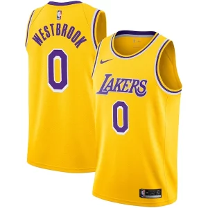Cool Original Maravilloso Russell Westbrook Los Angeles Lakers Nike 2020/21 Swingman Player Jersey Gold Icon Edition