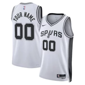 Increíble San Antonio Spurs Nike Unisex Swingman Custom Jersey White Association Edition